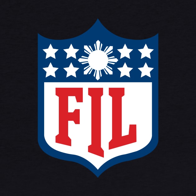 FIL Filipino NFL Crest Logo by AiReal Apparel by airealapparel